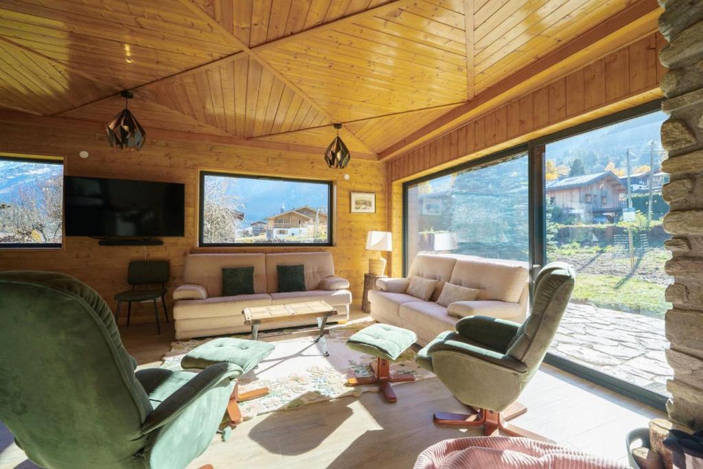 Chalet 6CH Proche remontees mecaniques Calme Cheminee - 5