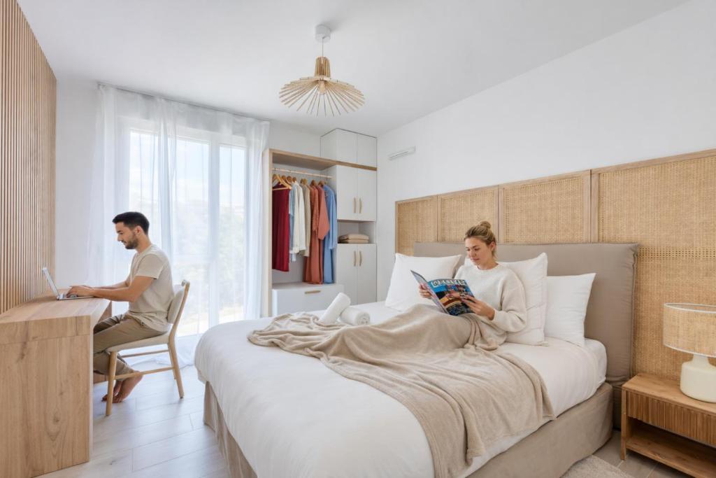 Les Lumières du Cinquième , 2 chambres , clim , wifi , Cap3000 à pied , parking - 3