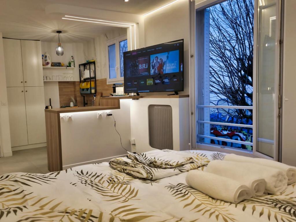 Studio lumineux et calme, Place d'Italie, Paris - 1