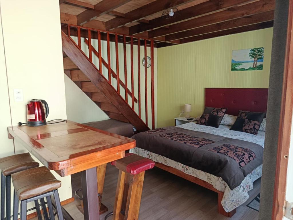 Cabaña interior con estacionamiento 4P Temuco - 4