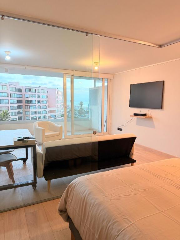 Nuevo y moderno Depto con vista al mar condominio Playa Serena - 4