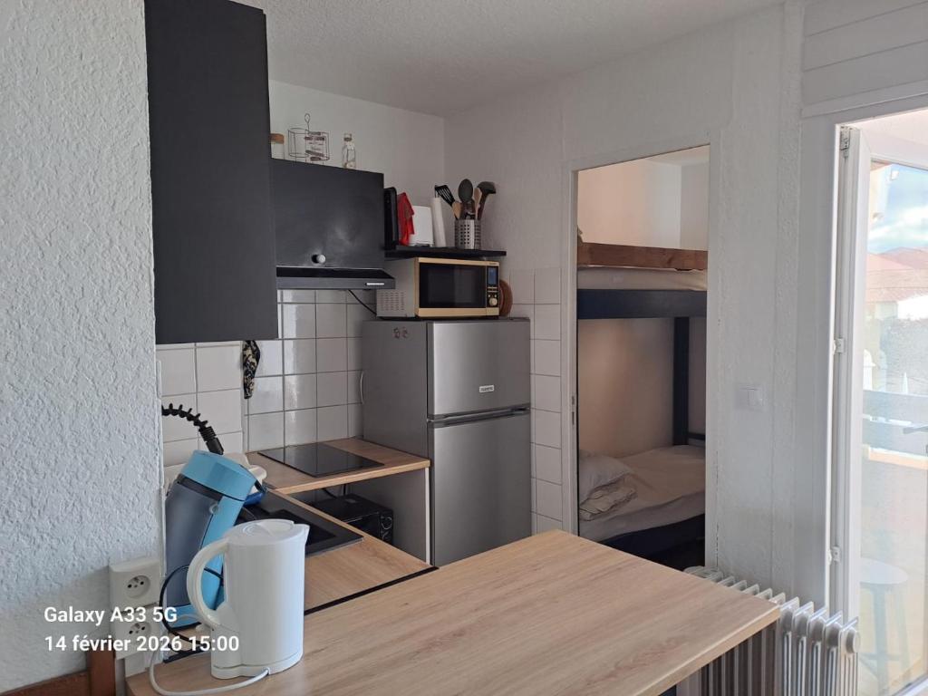 T2 cabine Port-Leucate 4 personnes balcon climatisation parking - 4