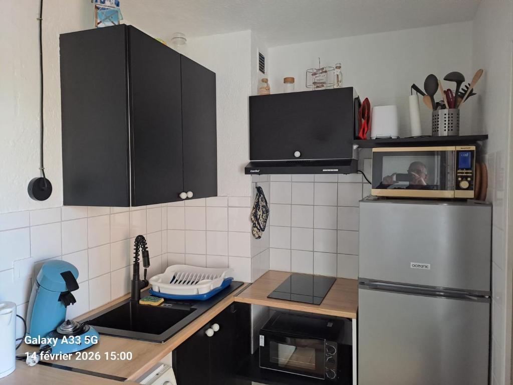 T2 cabine Port-Leucate 4 personnes balcon climatisation parking - 3