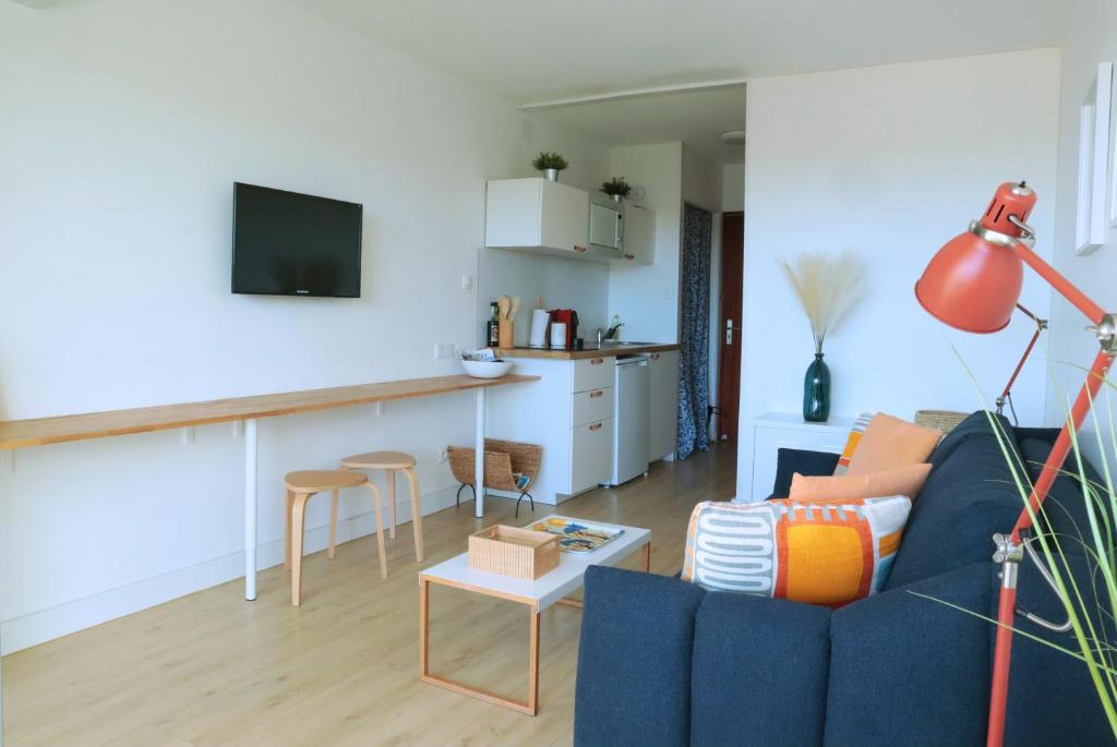 Studio dernier étage vue mer Clim et Wifi - 5