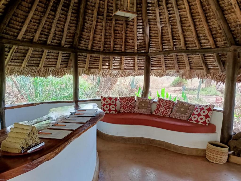 Lobby, Tawi Lodge in Amboseli National Park