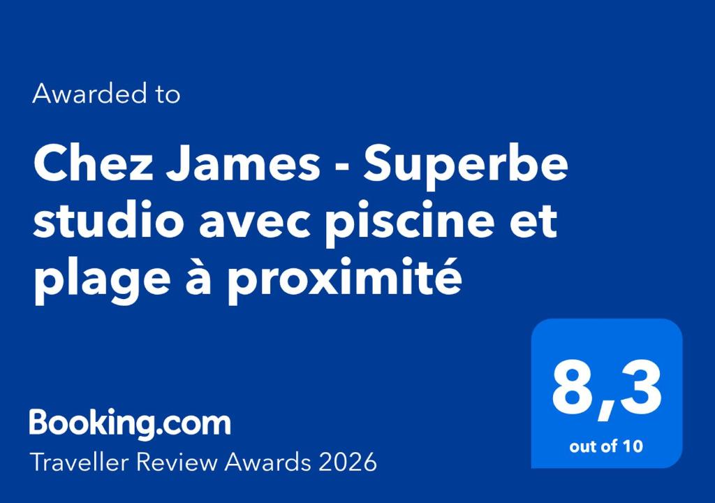 Chez James - Superbe studio avec piscine et plage à proximité - 3