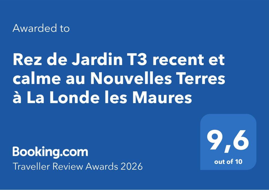 Rez de Jardin T3 recent et calme au Nouvelles Terres à La Londe les Maures - 2