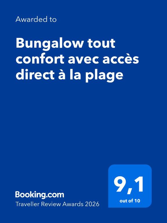 Bungalow tout confort avec accès direct à la plage - 2
