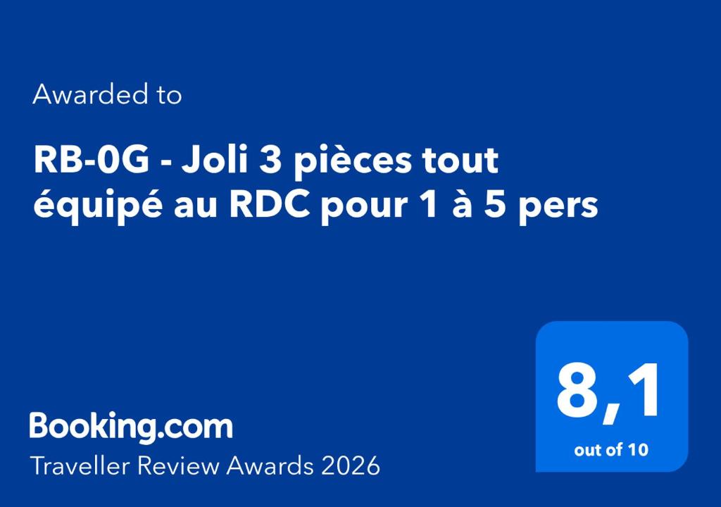 RB-0G - Joli 3 pièces tout équipé au RDC pour 1 à 5 pers - 4
