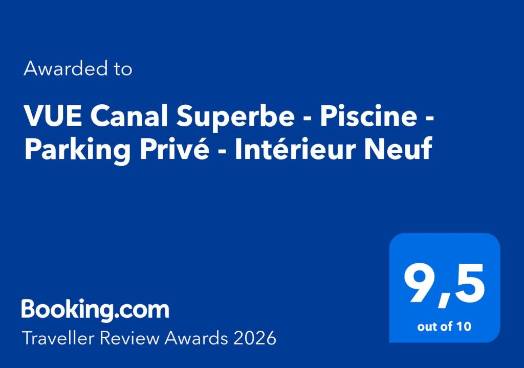 VUE Canal Superbe - Piscine - Parking Privé - Climatisation - 2