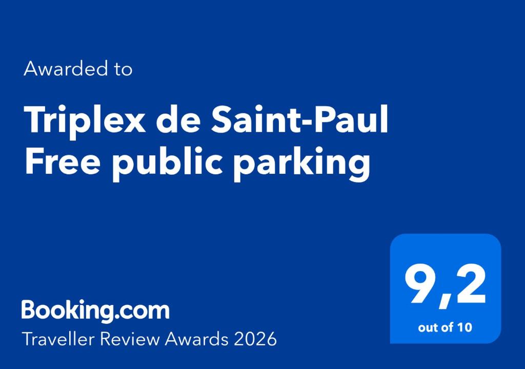 Triplex de Saint-Paul Free public parking - 2