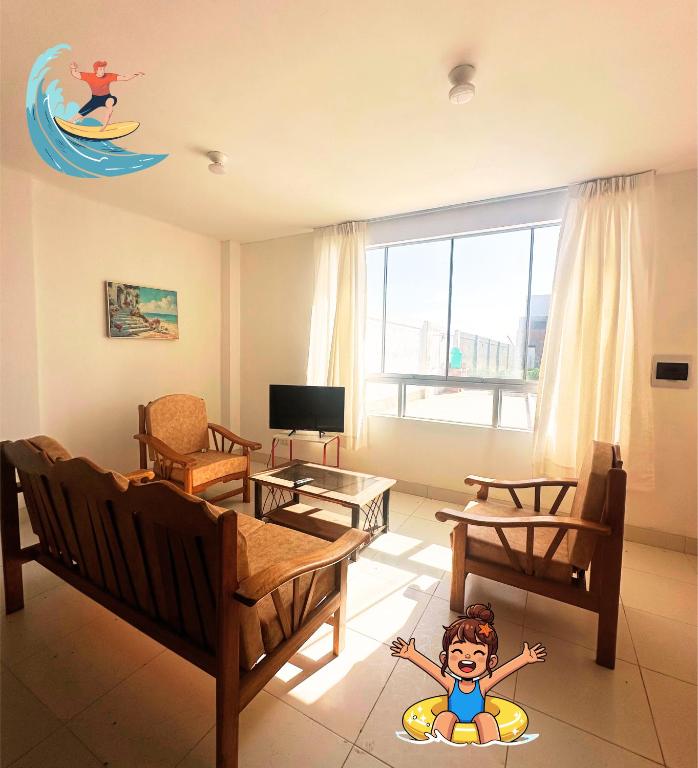 RELAX Y PISCINA con vista al MAR - FLAT - 1