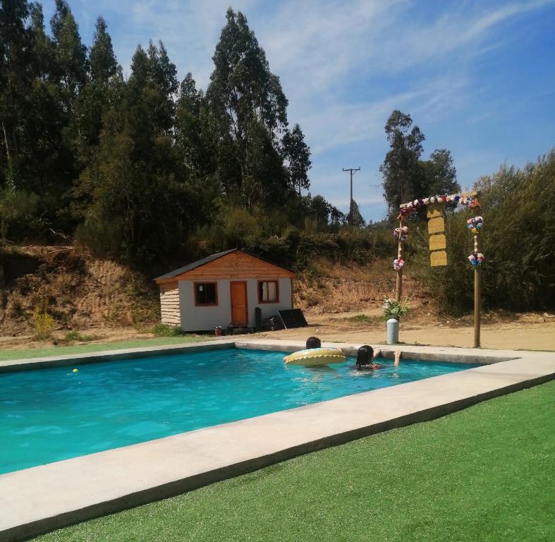 Cabaña con piscina y tinaja Hualqui, centro - 4