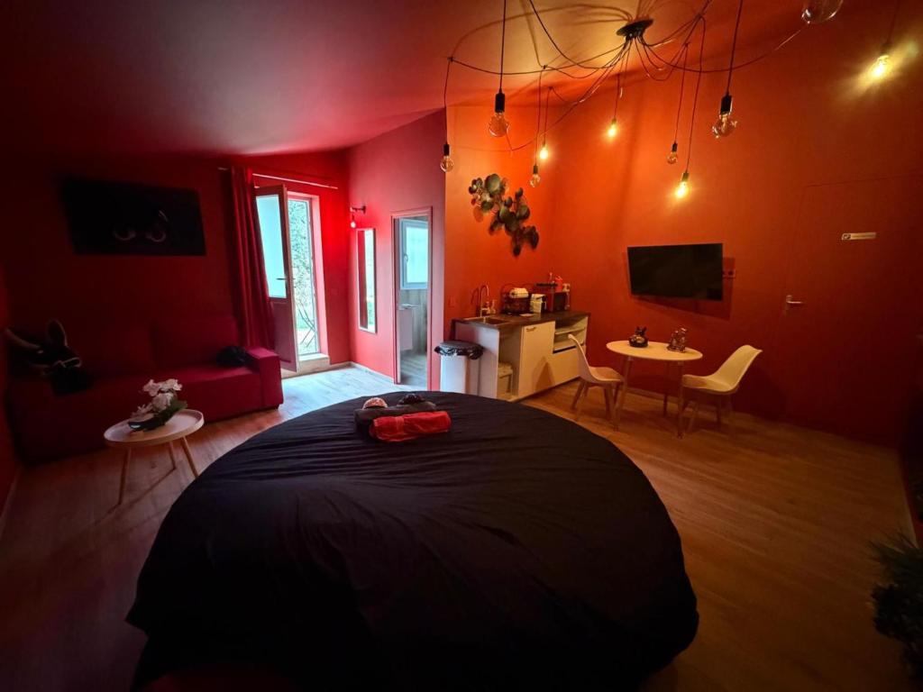 Love Room- Jacuzzi XXL- Climatisé- Table massage Accessoires - 2