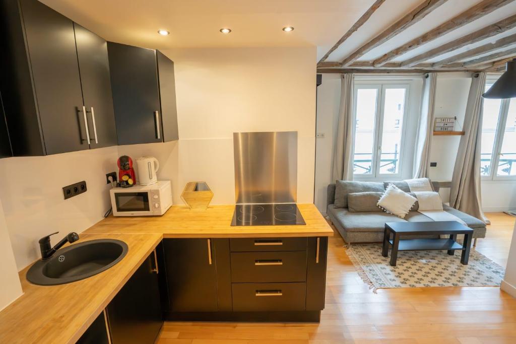 Grand studio loft bien equipe a Paris 15 - 2P - 5