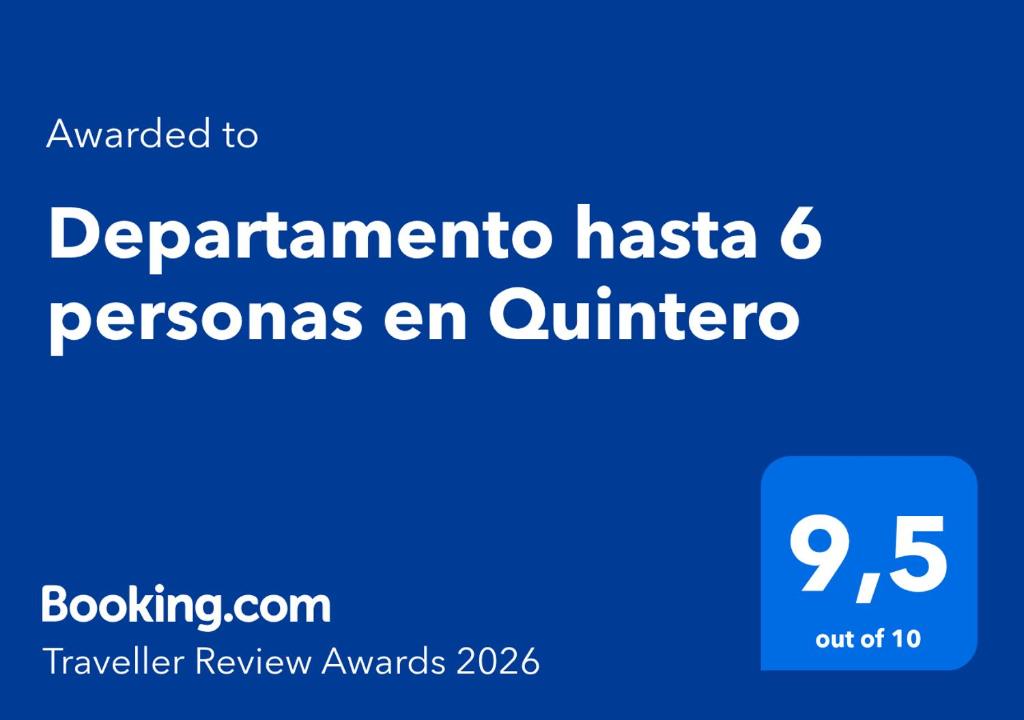Departamento hasta 6 personas en Quintero - 2