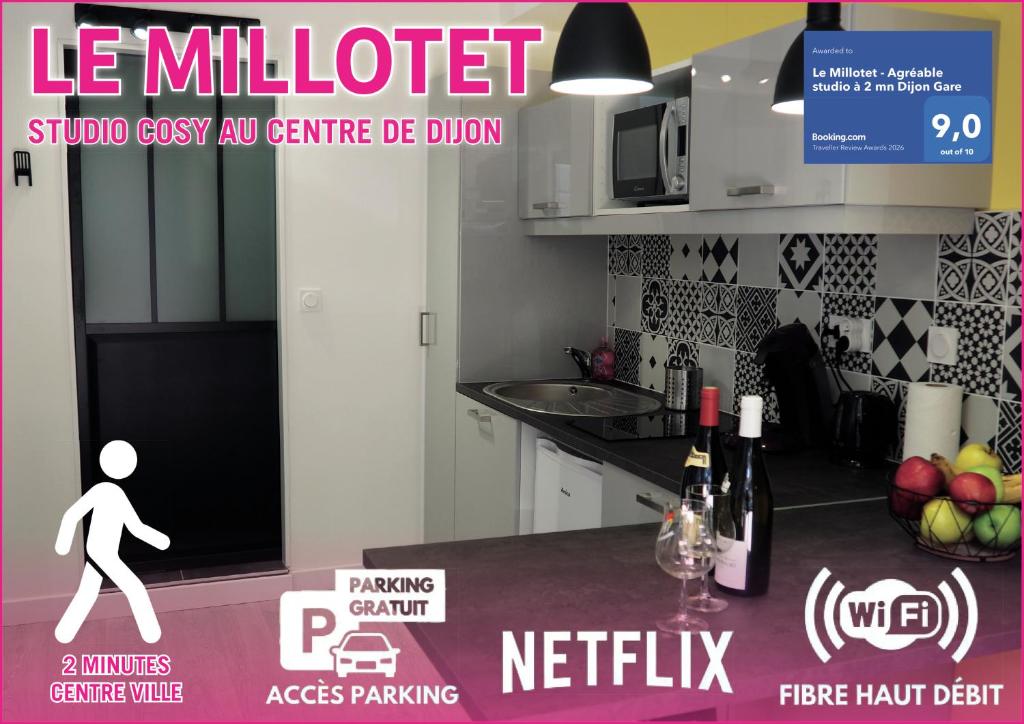 Le Millotet - Agréable studio à 2 mn Dijon Gare - 1