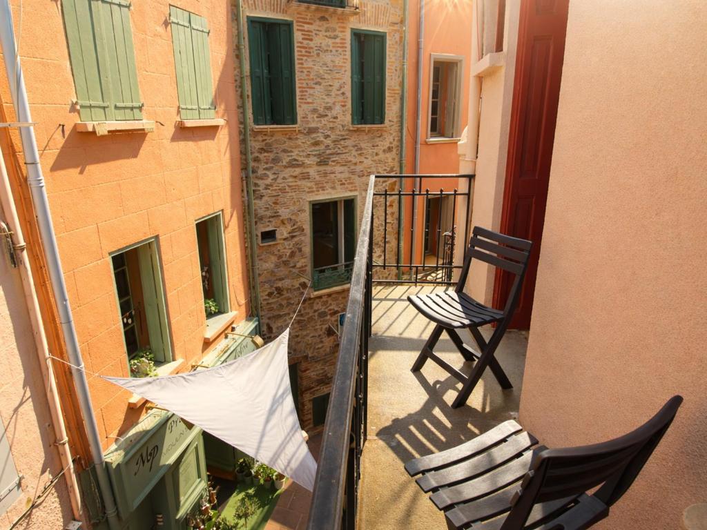 Appartement T2 charme et balcon, centre de Collioure - FR-1-309-285 - 1