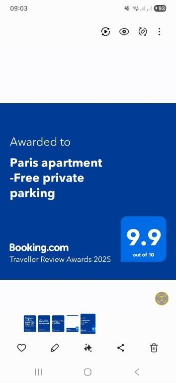 Paris apartment -Free private parking - 3