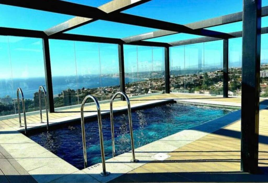 Departamento Con piscina en la terraza y cerca de Viña - 4