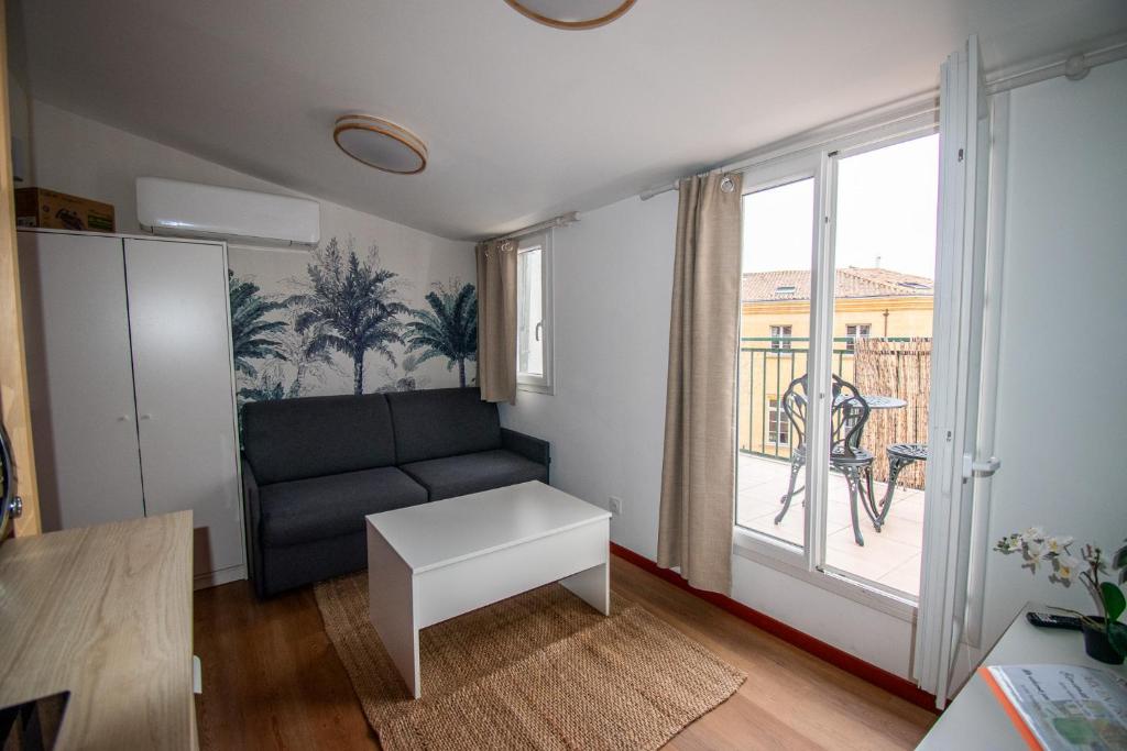 Studio climatisé avec terrasse, 5ème étage - 2