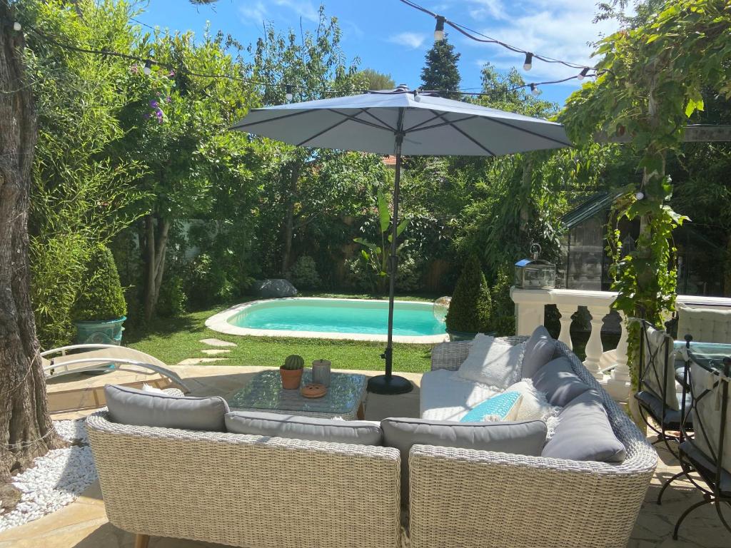 Cap d'Antibes 50m from the beach 3 bedrooms/Pool - 3