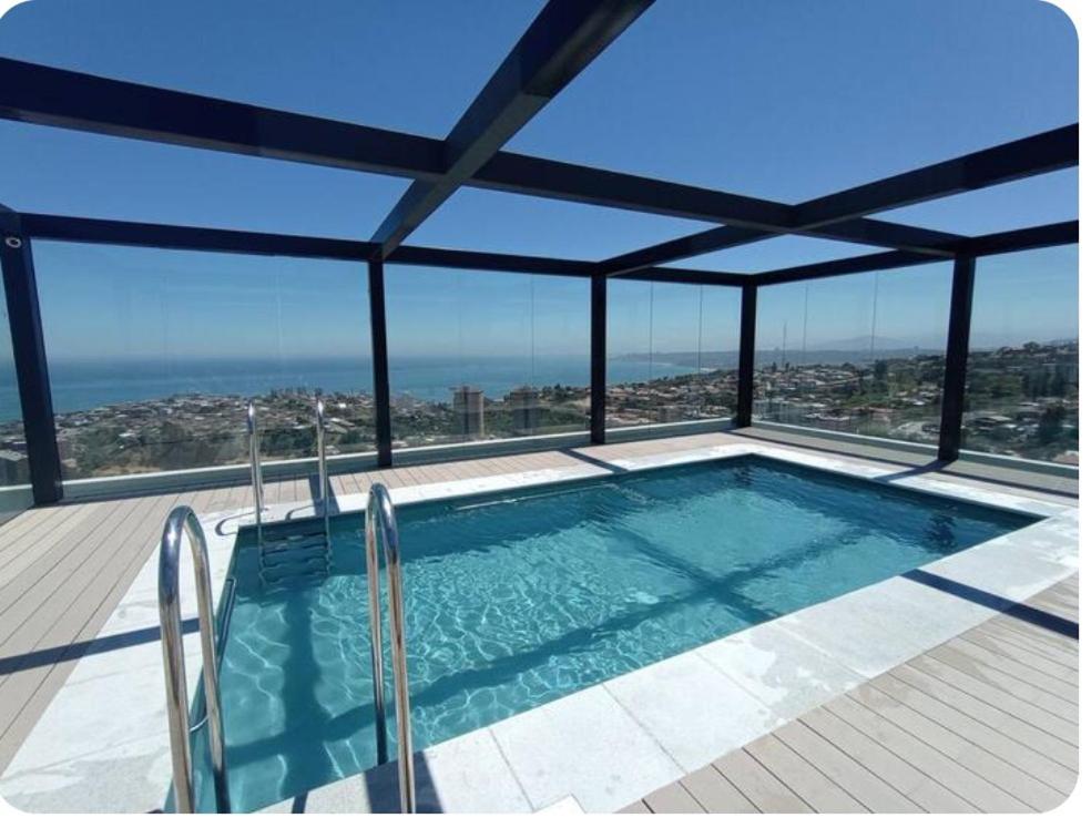 Descansa en Viña, estudio con piscina y terraza - 2