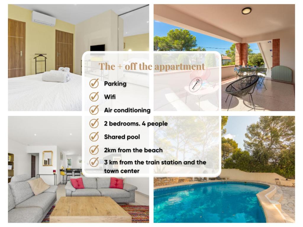 Appt 4 étoiles -2 chambres - Piscine - wifi - clim - 2