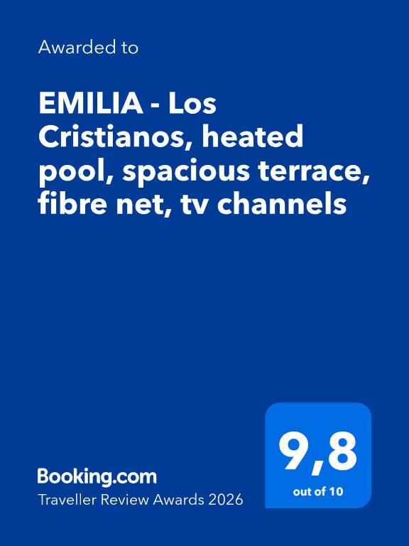 EMILIA - Los Cristianos, heated pool, spacious terrace, fibre net, tv channels - 2