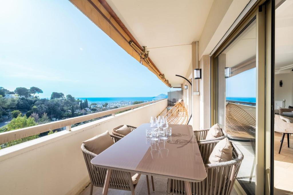 Terrasse vue Baie de Cannes - Welkeys - 2