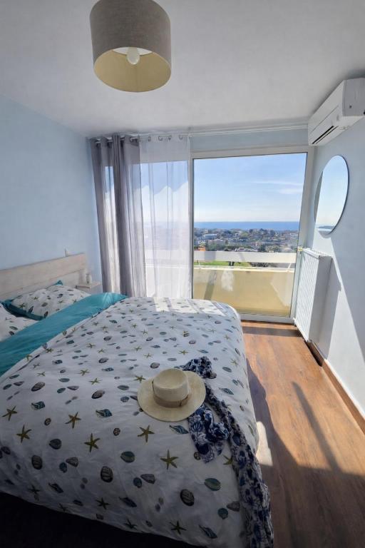 Sea View Riviera, Charmant 3 pièces vue mer panoramique, 2 chambres, 4P, PK, AC - 3