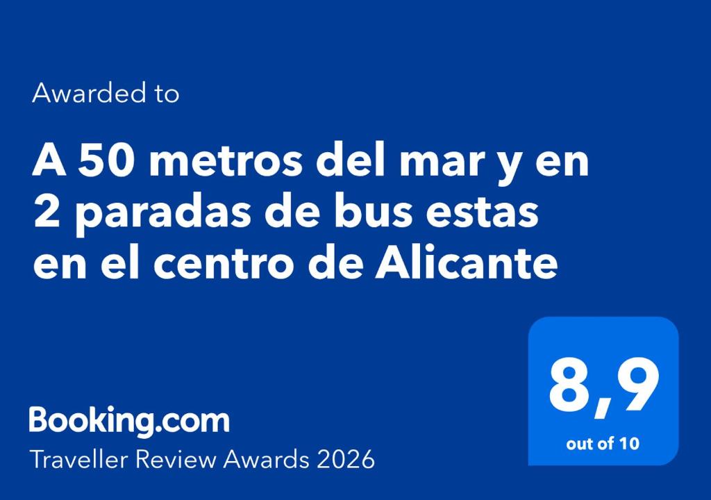 A 50 metros del mar y en 2 paradas de bus estas en el centro de Alicante - 2