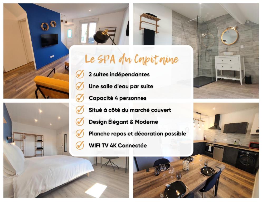 Maison de ville, SPA Balnéo, 2 suites parentales - 2