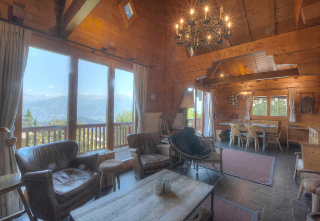 Chalet Isbane a Anzere avec vue sur les Alpes - 1