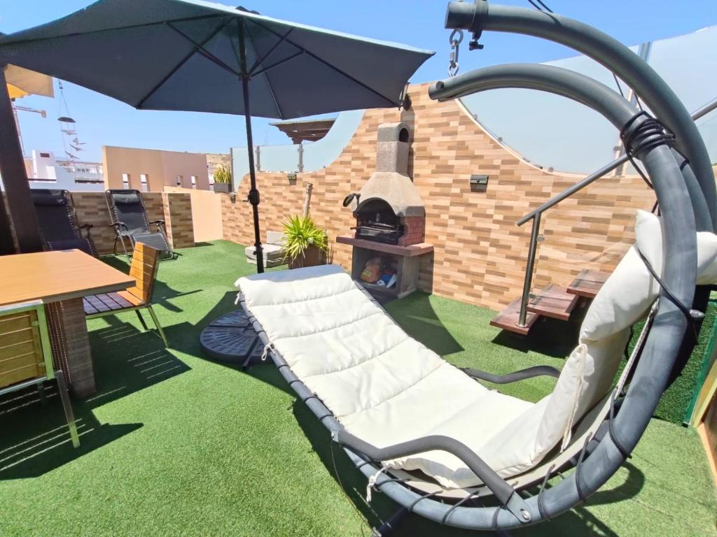Apartamentos Paraiso Vera Playa, Atico Bora Bora con piscina privada, pie de playa, WIFI - 3