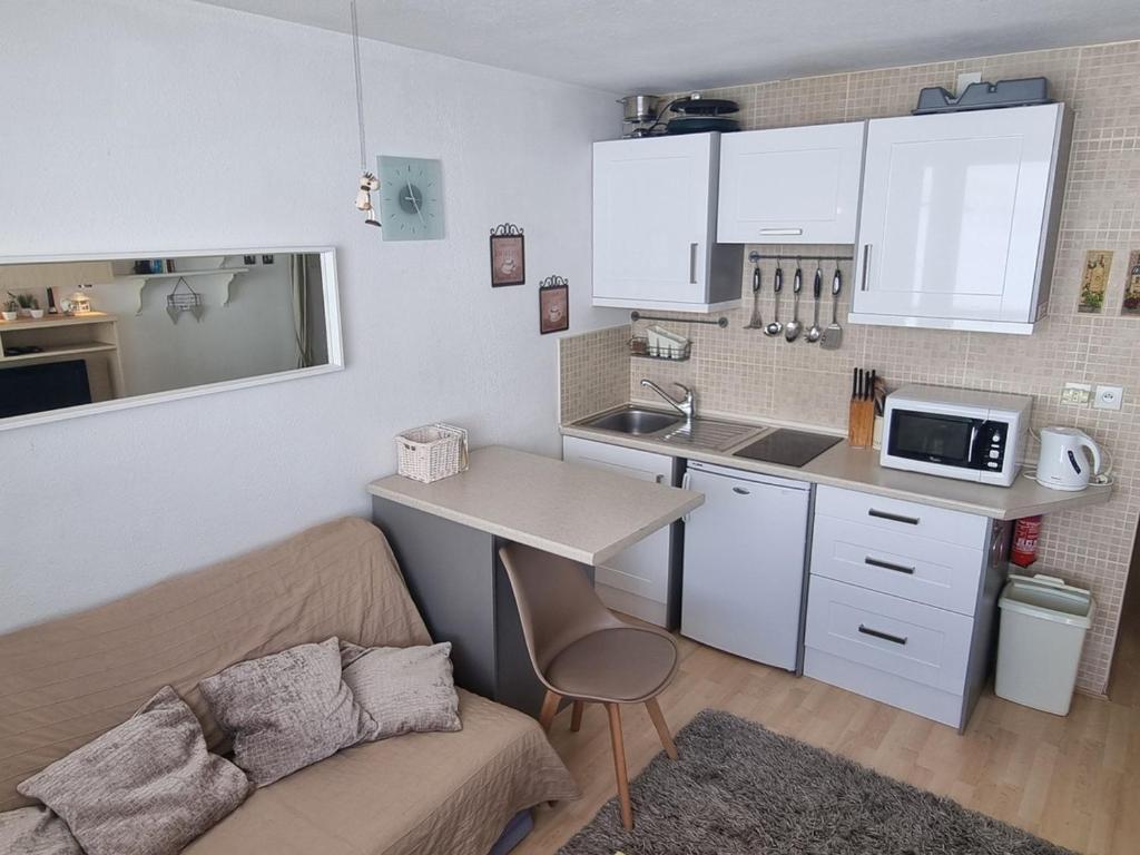 Studio rénové cabine au pied des pistes, 4 pers., animaux non admis - 1