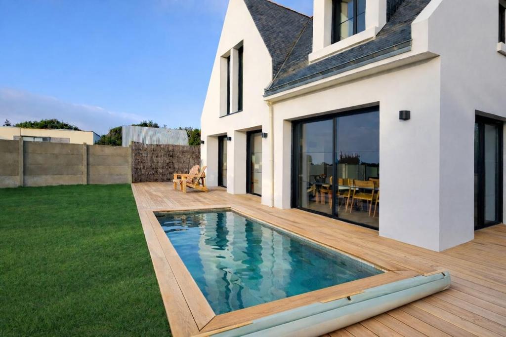 Villa Cote Sauvage, au calme, piscine et vue mer - 1