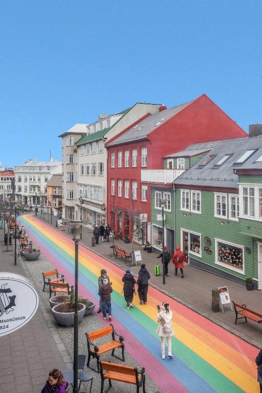 Surrounding environment, Skolo Rainbow Street Apartments in Reykjavik