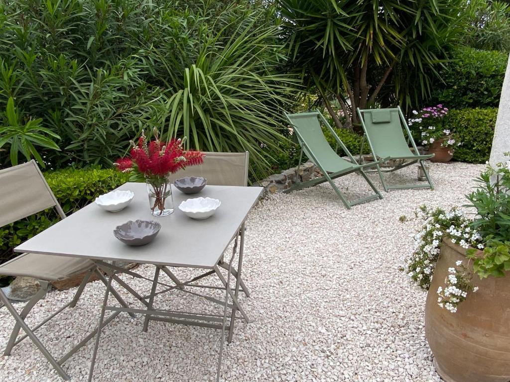 Joli F3 , 4 pers, villa Mahana , plein pied sur jardin , domaine privé criques et plages à pied - 2