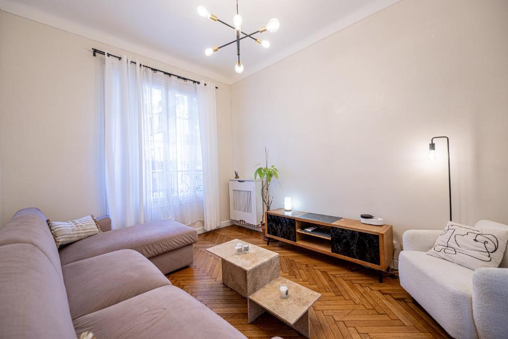 Grand 2P 52m2 Centre Nice-Gare 3min-Clim-6 Pers-Plage 8min - 3