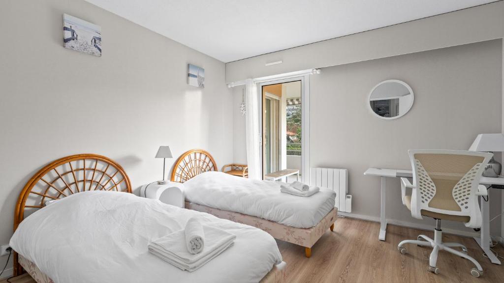 Spacieux 3 pièces avec terrasse, plage à 3 min, linge et ménage inclus - 5