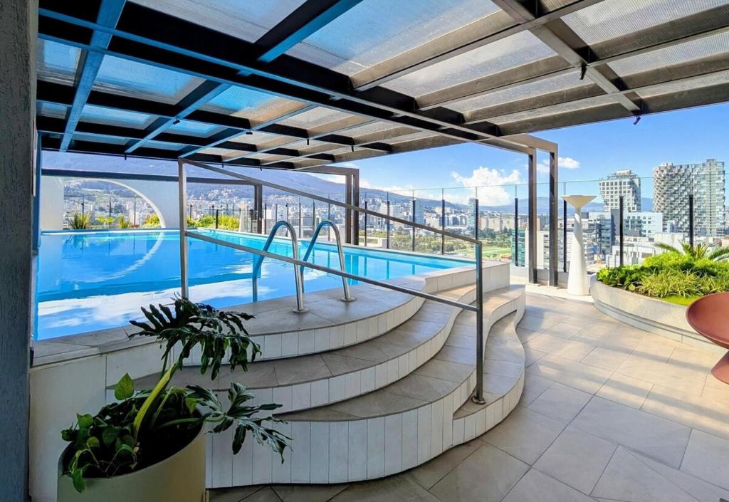 Luxury Studio Corazón Financiero, Gym, Piscina & Rooftop - 5