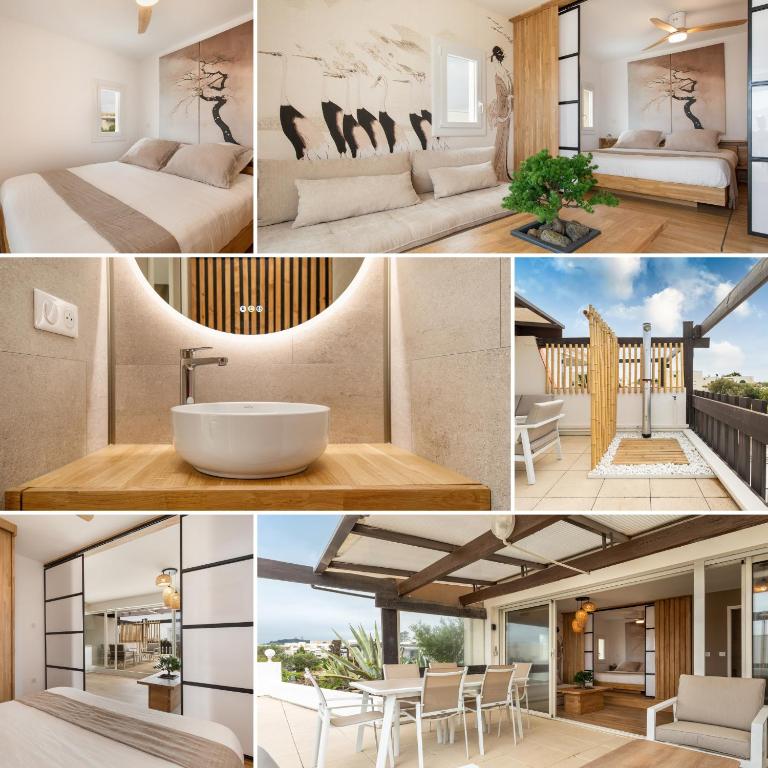 Villa Bamboo terrasse parking Port Nature Village Naturiste - 2