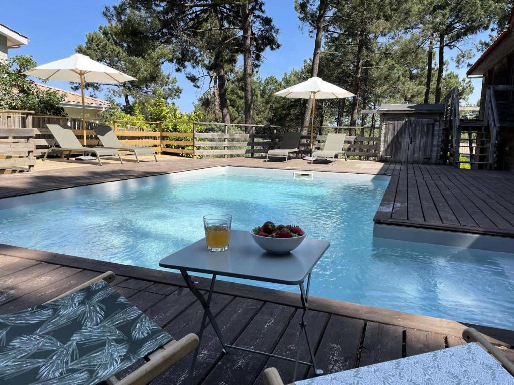 Résidence 05034-lacanau Ocean - Villa familiale 12 pers. – Piscine & nature – Lacanau Océan MAE-2543 - 2