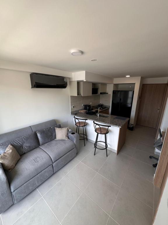Apartamento Coralina Caribe Residence en Santa Marta cerca al mar - AC, Wifi, balcón, parqueadero - 2