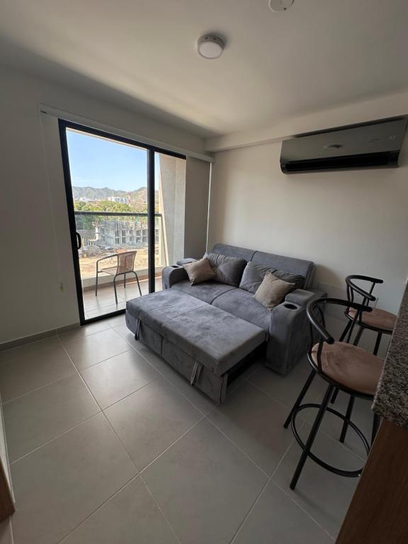 Apartamento Coralina Caribe Residence en Santa Marta cerca al mar - AC, Wifi, balcón, parqueadero - 4