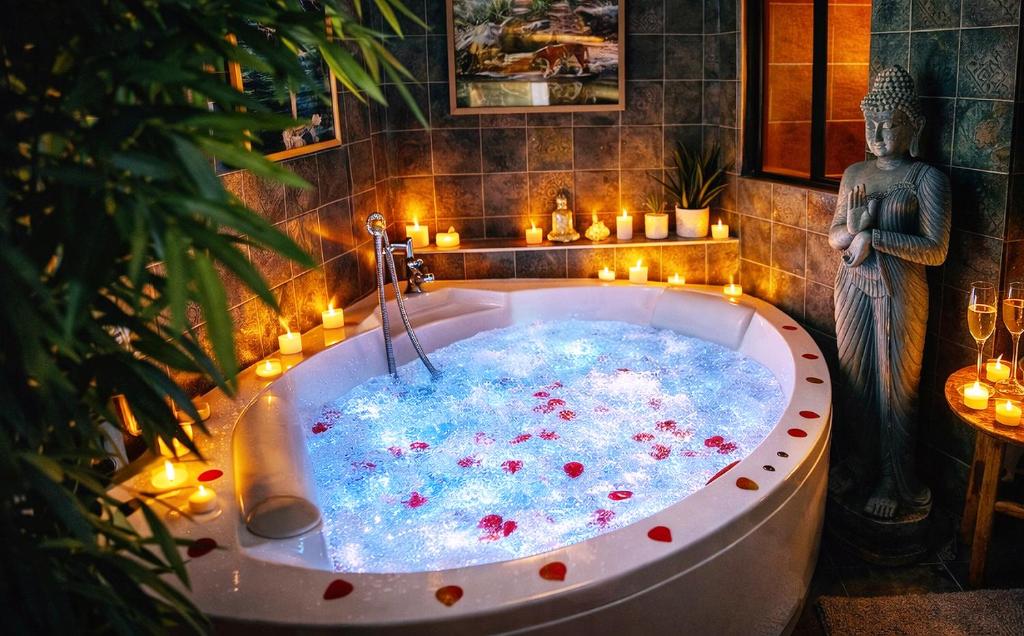 La jungle insolite, SPA, Écran cinéma, Lit à baldaquin king size, day use, 10 min centre - 4