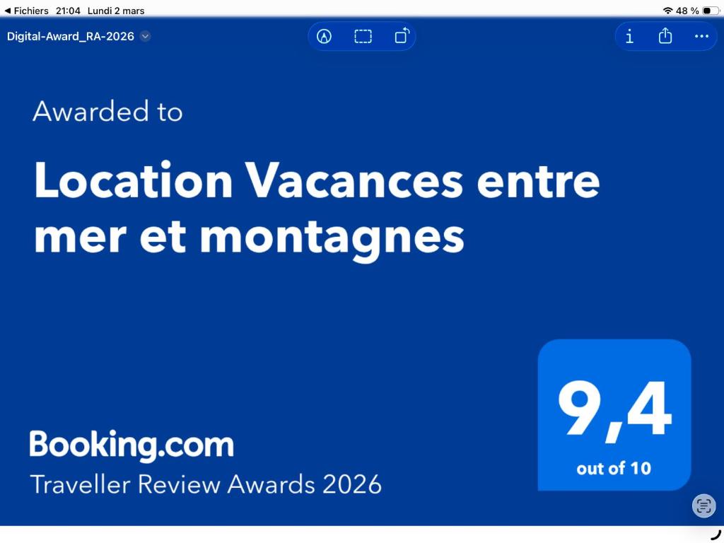 Location Vacances entre mer et montagnes - 3