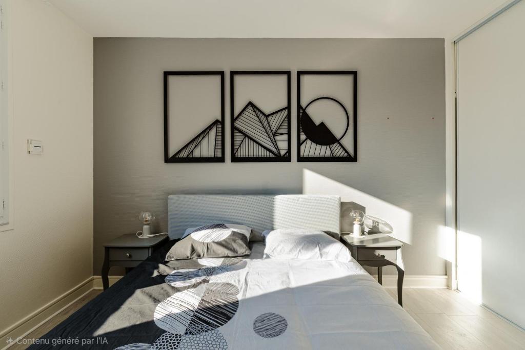 Appartement 6 personnes - 3 chambres - Proche Stade des Alpes et Centre-ville - 3