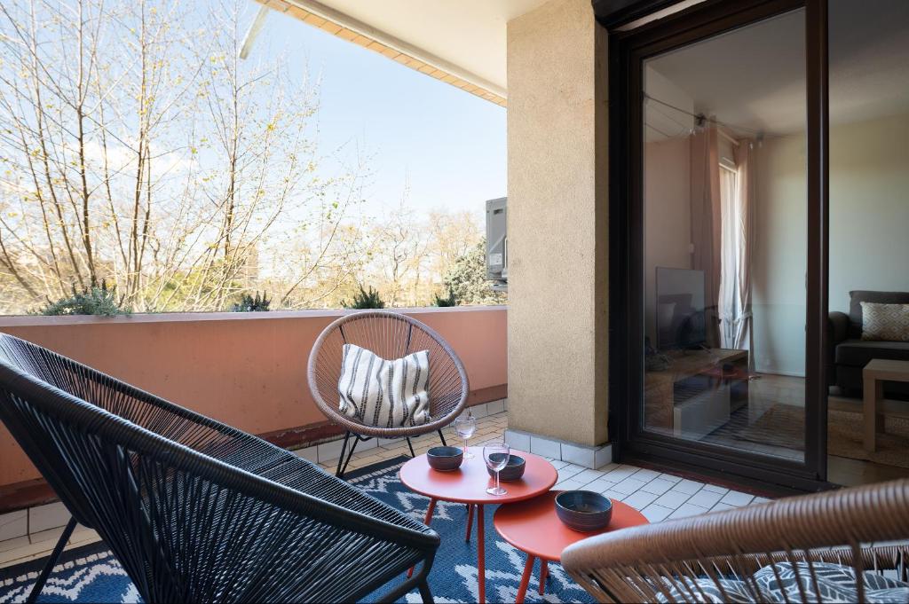 Appart climatisé Canal du Midi - Toulouse - Parking Privé - 10 min jardin des plantes - 2